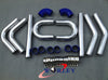 Universal Vehicles 2.5" Blue Aluminum Turbo Intercooler Pipe Kit