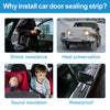 Jeep Wrangler Front Full Door Felt Gasket Trim Seal (2007-2018)