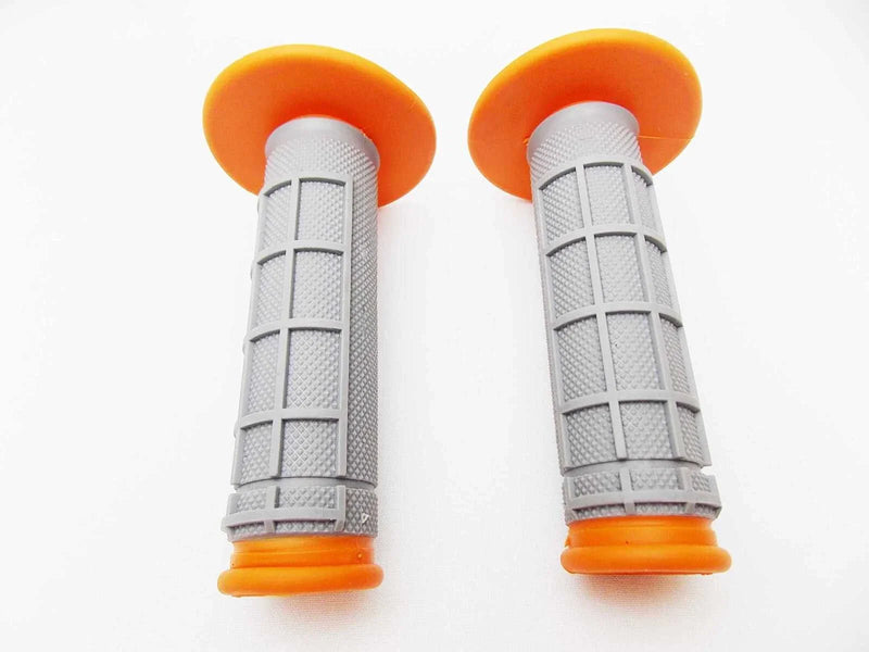 Suzuki RM500 Orange Grey Hand Grip Set