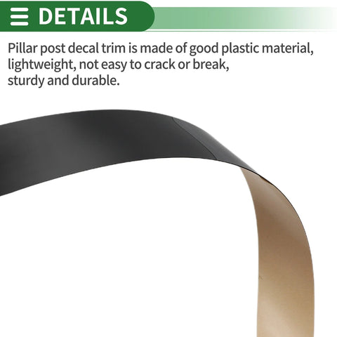 Nissan Murano 8 Pcs Black Door Pillar Window Trim (2009-2015)