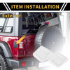 Jeep Wrangler JL JLU (2018-2024) White Tail Light Side Cover Trim