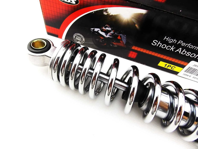 Honda CB360T 317mm JBS Chrome Rear Shock Absorbers (1976-1977)