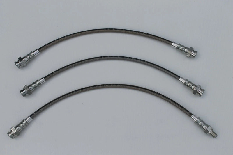 HK HT Holden Disc Brakes, Including Monaro Braided Brake Hose Set (3)