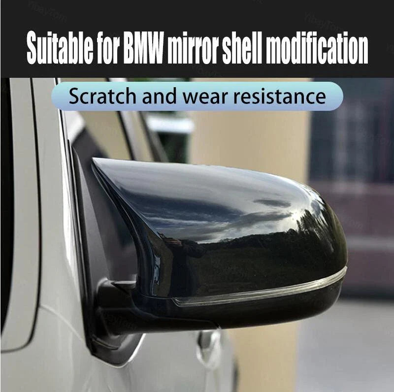BMW X5 X6 Glossy Black M-Style Side Mirror Cover Caps (2015-2018)