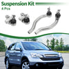 Honda Civic 4 Pcs Front Suspension Kit Outer Tie Rod Ends Lower Ball Joints (2006-2011)