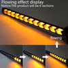 9LED White/Amber Switchback Flexible Flow Turn Signal Light
