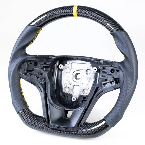 Chevrolet Camaro Carbon Flat Bottom Leather Steering Wheel (2012-2015)