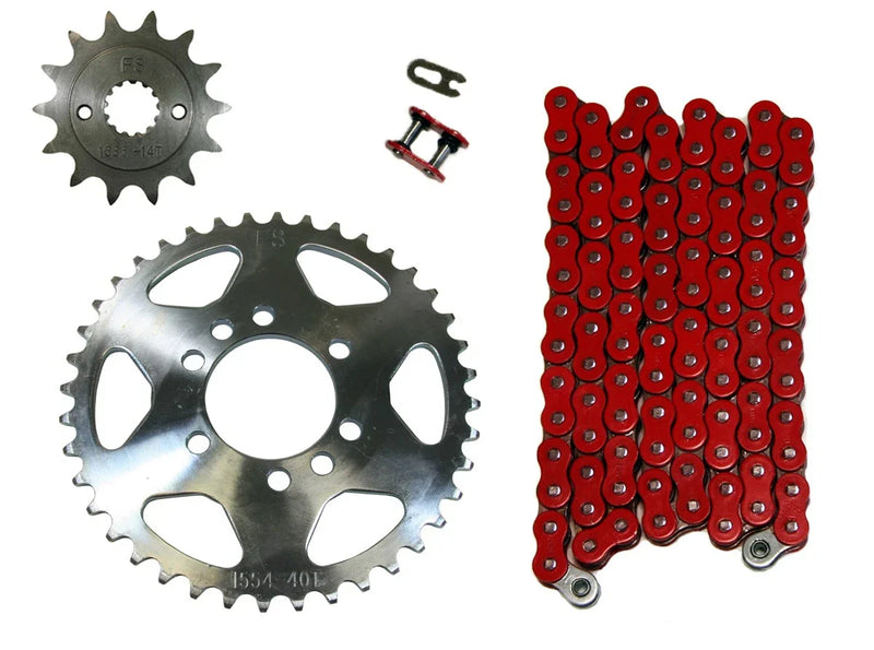 Arctic Cat DVX400 2 x Drive Chain & Sprockets 520x98/14/41 (2004–2008)