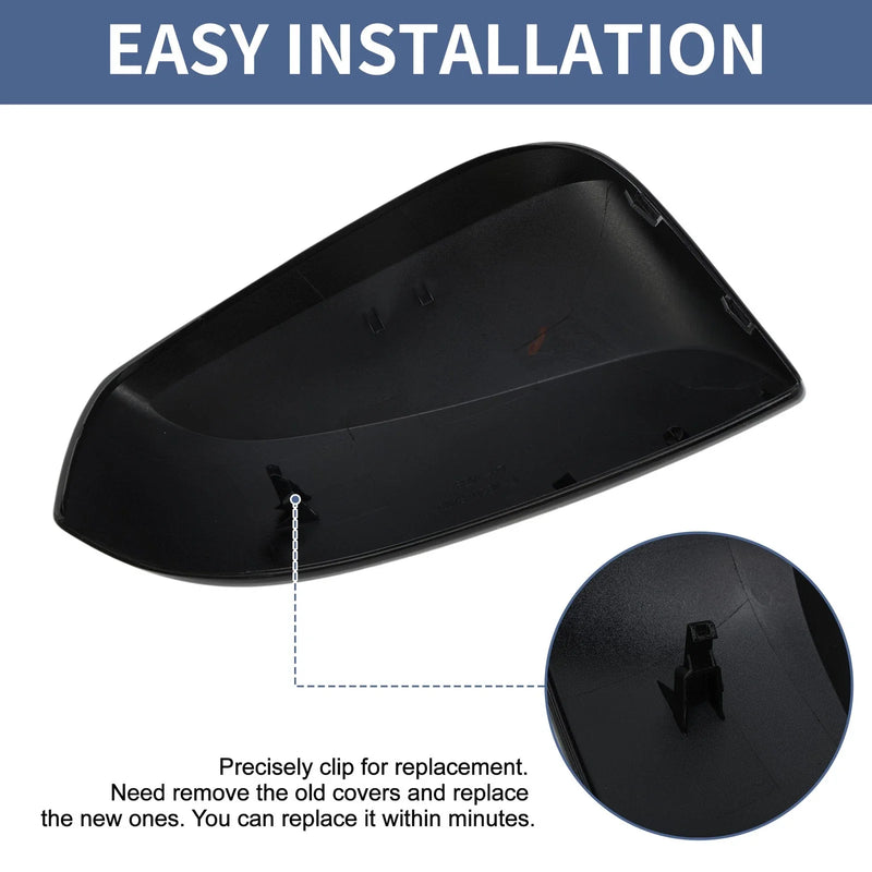 Toyota RAV4 Gloss Black Left Passenger Side Mirror Cover (2019-2023)
