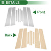 BMW X4 Silvertone 8 pcs Door Pillar Window Trim (2014-2018)