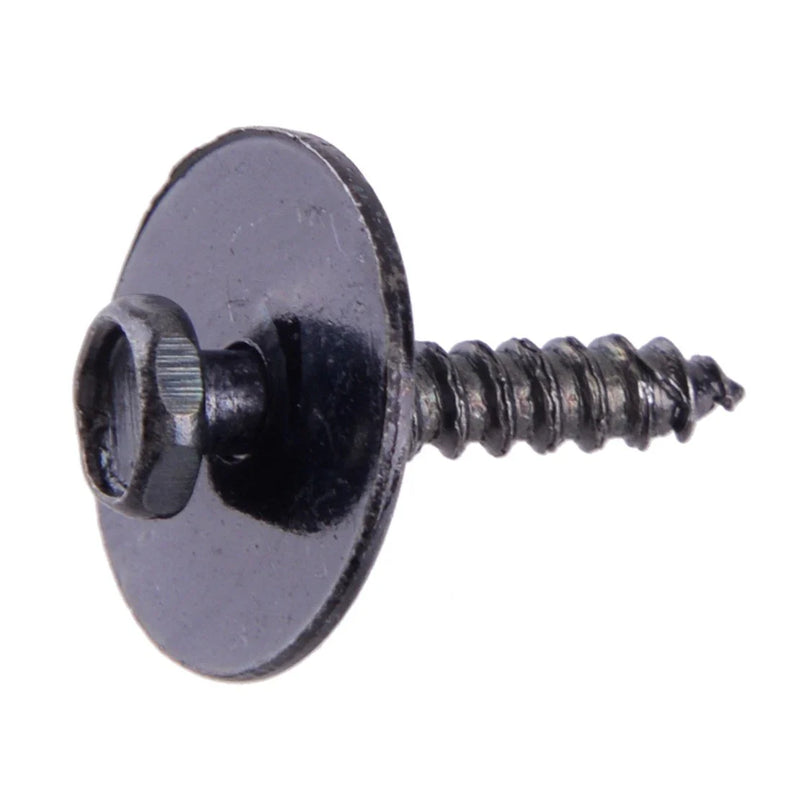 100 x 7mm Metal Hex Car Fender Bumper Screws Retainers Clips