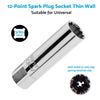 Auto Car 14mm/16mm Spark Plug Socket Deep Thin Wall