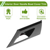 Mitsubishi Outlander Carbon Fiber Black Interior Door Handle Bowl Cover