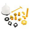 Auto Cooling System Radiator Coolant Filling Funnel Kit (Fits Most Vehicles)