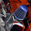 Motorcycle 38mm Air Filter Cleaner Round Tapered Blue