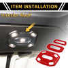 Jeep Wrangler JL JLU Roof Reading Light Lamp Cover Trim (2018-2024)