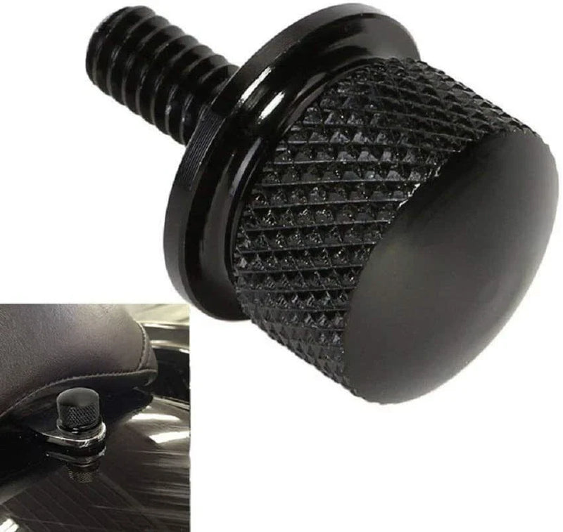 Harley Sportster 6mm Black Rear Seat Bolt Screw (1996-Current)