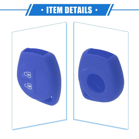 Suzuki 2 Button Silicone Dark Blue Car Remote Key Fob Case Protectors