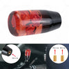 JDM Cars 10CM Clear Red Real Flowers Manual Gear Shift Knob
