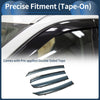 Honda Fit (2021-2023) Side Vent Visors Black Window Deflectors 1 Set