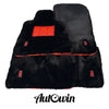 Rolls Royce Wraith - Red Leather Sheepskin Floor Mats (2014-2023)
