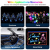 Party Decor Ice Blue LED Neon Light Glow EL Wire String