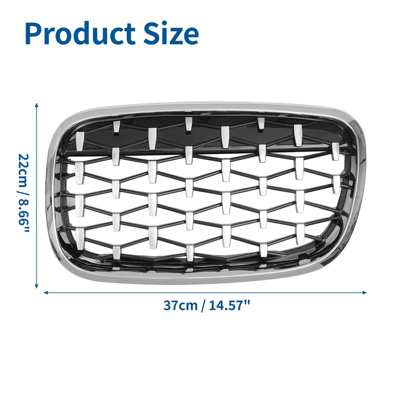 BMW X5 X6 (2007-2013)  Grills Hood Bumper Grille