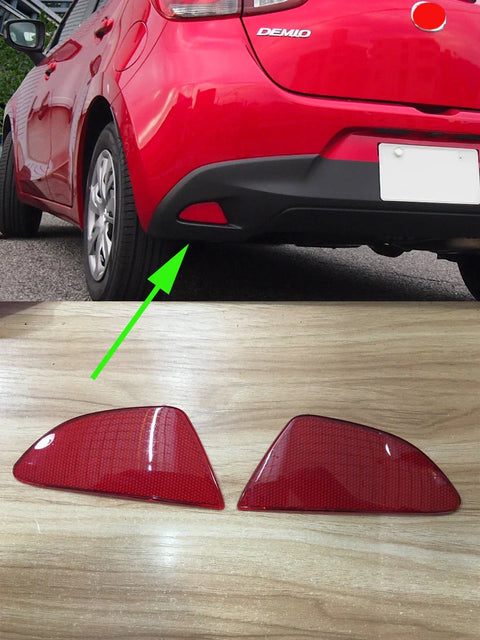 Mazda 2 DEMIO 2015-2017 Red Rear Fog Light Reflection Board