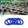 Make Model Oil Seal 45x57x6mm TPU Rotary Shaft Seal High-Pressure Blue 5pcs