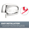Mitsubishi Chrome Plated Rearview Mirror Cover Overlay with LED Light