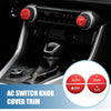 Toyota RAV4 4Pcs AC Switch Knob Cover Trim (2019–2022)
