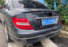 Mercedes C Class W204 Sedan ABS Black M4 Style Rear Trunk Spoiler (2008-2014)