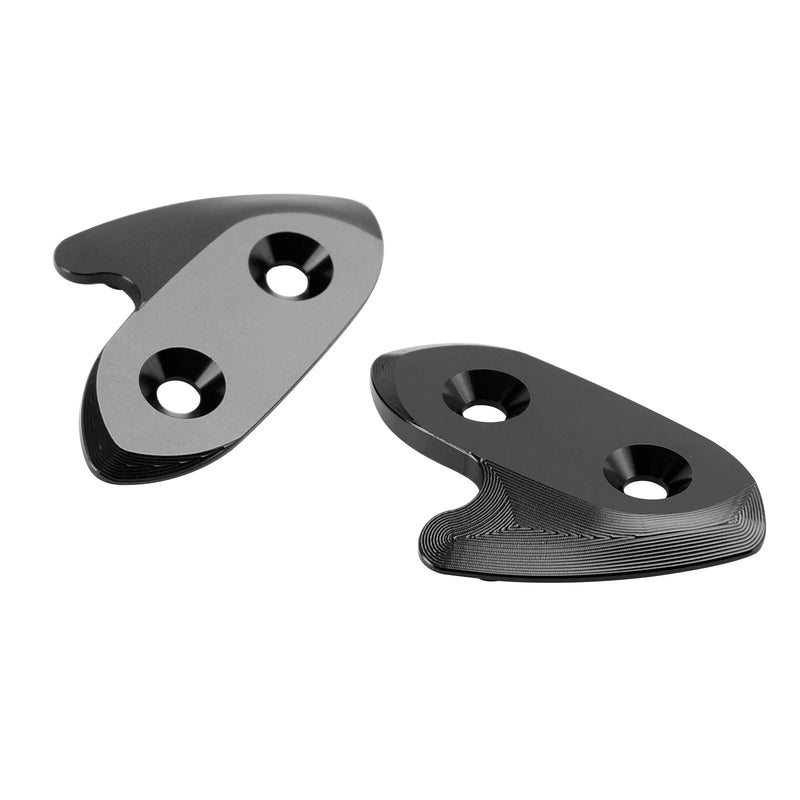 Yamaha YZF R1 R1M R1S Rear View Mirror Caps Black (2015-2019)