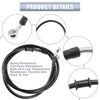 Brake Line / 55.12" Length 10mm ID / Motorcycle Hydraulic Brake Line Oil Hose Cable Black