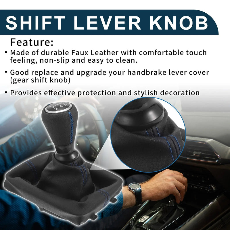 Peugeot 206 5 Speed Gear Shift Knob & Cover (2000-2010)