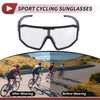 Motorcycle Riding Goggles Clear Lens Black Frame PC Cycling Sunglasses