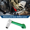 Bosuer M5 Folding Gear Shifter Lever Green Lever Silver Tone Head