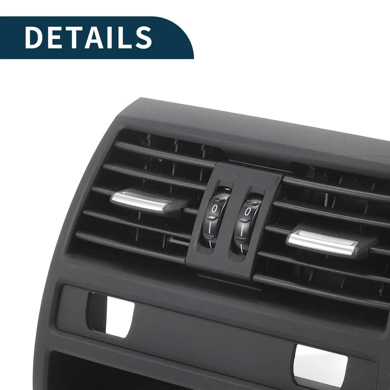 BMW 550i Center Dash A/C Outlet Air Vent Panel Black (2010-2015)