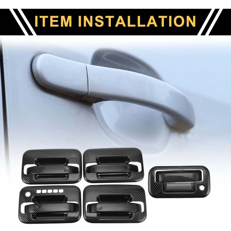 Ford F-150 Exterior Door Handle Cover Set (Keypad, Black, 2009-2023)