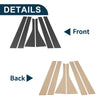 Honda Fit (2007-2008) Carbon Fiber Pattern 6 Pcs Door Pillar Window Trim
