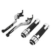 Suzuki GSXR750 Silver Extendable Brake Clutch Levers & Handlebar Grips