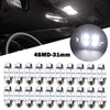 Car 20 x 31mm 4-SMD 5050 LED Festoon Interior Lights (No specific years)