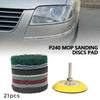 Polisher Drill Pad Polishing 21PCS 3inch 75mm Bit Adapters Cleaning