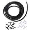 Windshield Wiper Washer Nozzle Hose Kit 4m 12 Connector Black/White