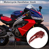 Square Aluminum Alloy Motorcycle Hanging Hook Red 78mm Length