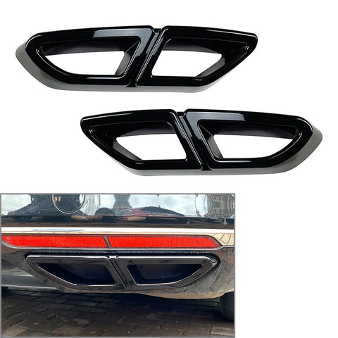 VW Passat Variant Black Rear Exhaust Muffler Tail Pipe Cover Trim (2016-19)