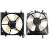 Radiator Cooling Fan w/ A/C Condenser Fan For 97-2001