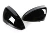 Audi TT TTS Gloss Black Side Wing Mirror Caps w Lane Assist (2014–2023)