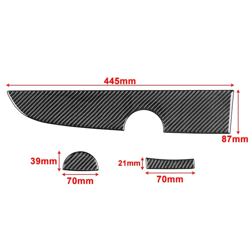Fiat 500 Carbon Fiber Co-pilot Dashboard Panel Cover (2012-2015)