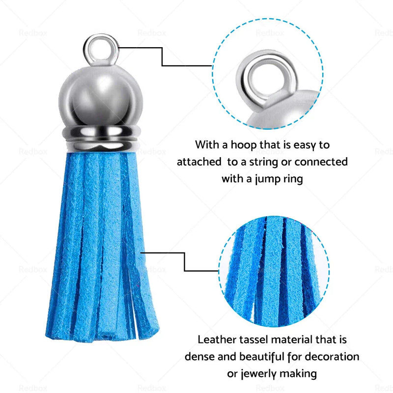 Key Chains, Crafts, Jewelry Making 100PCS Leather Tassels